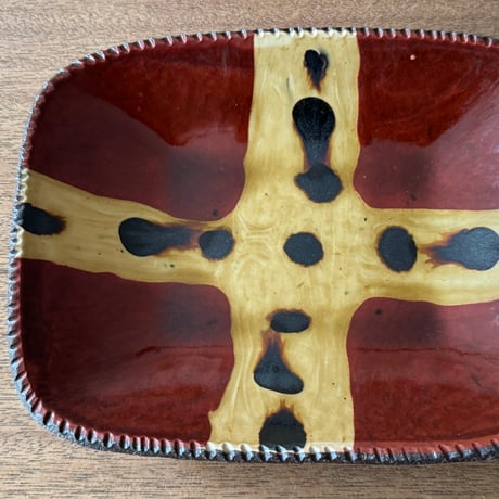 紀窯　中川紀夫　長方鉢 K7A (約21×16cm)