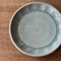 中嶋窯　半磁器しのぎ小皿 ナ7B (直径約12cm)