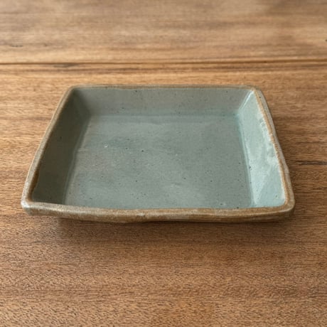 えのきだ窯 榎田智　角皿小 エ6A (約17.5×17.5cm)