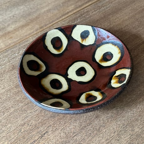 紀窯　中川紀夫　丸皿 K4C (直径約16cm)
