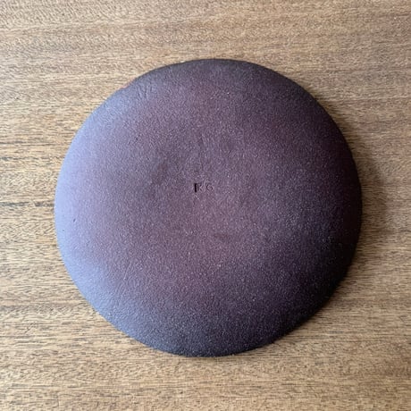 紀窯　中川紀夫　丸皿 K3F (直径約19.5cm)