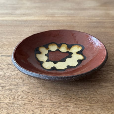 紀窯　中川紀夫　丸皿 K4A (直径約16cm)