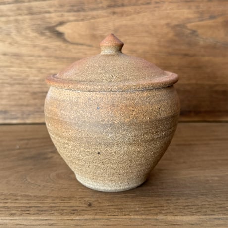川尻製陶所　砂糖壷M 上膨れ サM上F