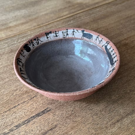 ツグムイロ　リム鉢(B) T12 (直径約14.5cm)