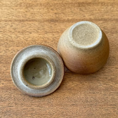 川尻製陶所　砂糖壷S 上膨れ サS上F