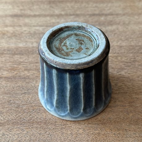 中嶋窯　  半磁器しのぎフリーカップ ナ4B