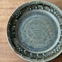 中嶋窯　7寸イッチン平皿 ナ9A (直径約21cm)