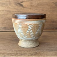 川尻製陶所　アフリカの太鼓のカップ KアC