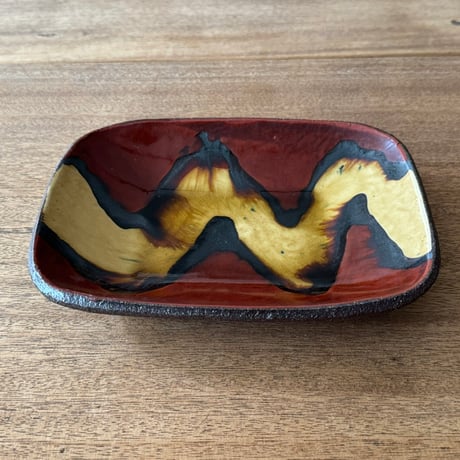 紀窯　中川紀夫　長方鉢 K7C (約21×16cm)