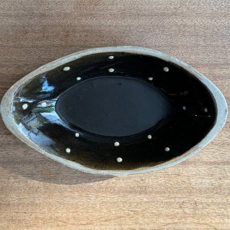 えのきだ窯 榎田智　カレー皿 エ9A (約27.5×16cm)