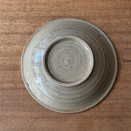 えのきだ窯 榎田智　イッチン掛け分け皿  エ46B (直径約22cm)