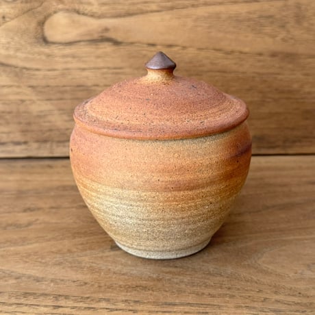川尻製陶所　塩壷M 上膨れ シM上E