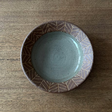 工房コキュ　５寸皿 C3B (直径約16cm）