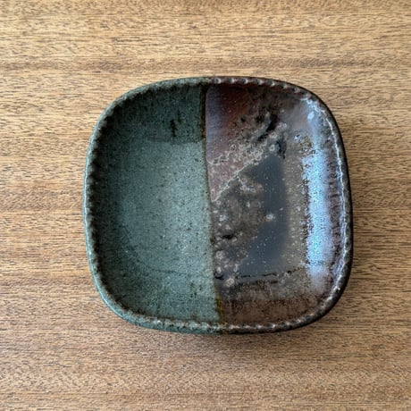 フジタ工作室　 四角皿 フ12F (約14×14cm)