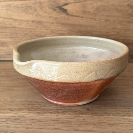 川尻製陶所　片口浅鉢 K5片D （直径約15.5cm)
