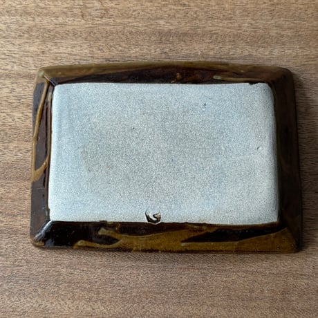 えのきだ窯 榎田智　長方皿 エ5E (約21.5×15cm)