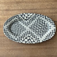 Nerikomico リムオーバル皿 N15B（約24×14cm)