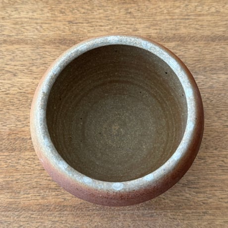 川尻製陶所　塩壷M 上膨れ シM上F