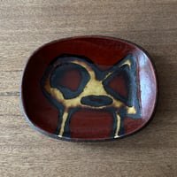 紀窯　中川紀夫　丸長方鉢 K5B (約17×13cm)