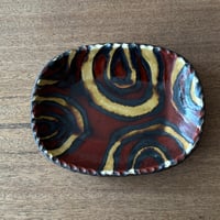 紀窯　中川紀夫　丸長方鉢 K5D (約17×13cm)