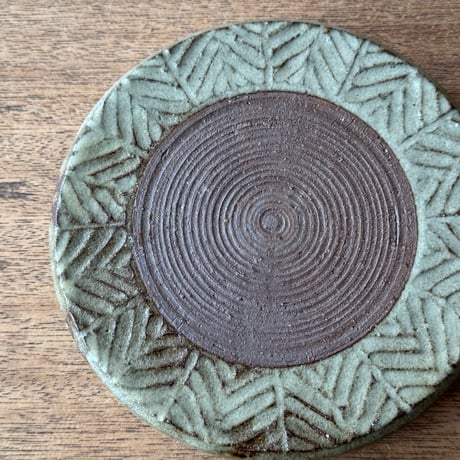 工房コキュ　4.5寸台皿 C10A (直径約14.5cm)