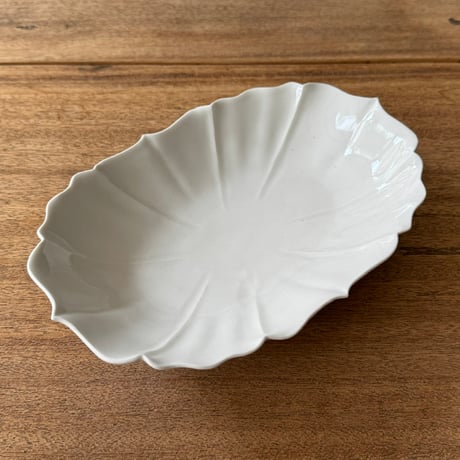 宮田竜司　稜花楕円鉢 長  ミ28 (約24×16.5cm)