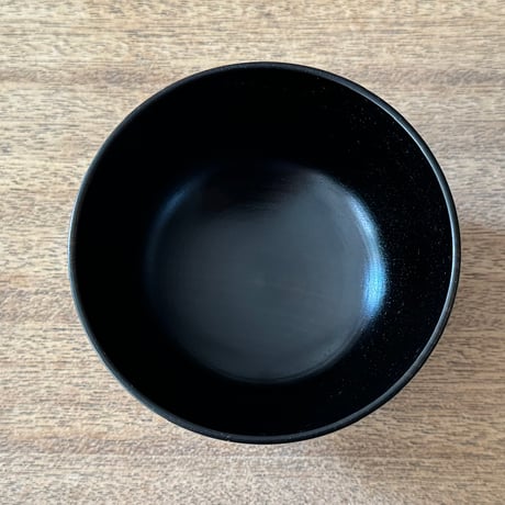 ろくろ舎　汁椀 黒漆 拭き漆仕上げ ろ黒A （直径約10cm）