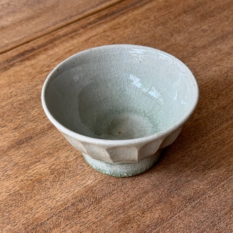 中嶋窯　 半磁器しのぎ飯碗 ナ5Ａ (直径約11cm)