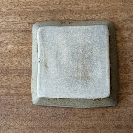 えのきだ窯 榎田智　角皿小 エ6C (約17.5×17.5cm)