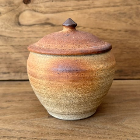 川尻製陶所　塩壷M 上膨れ シM上E