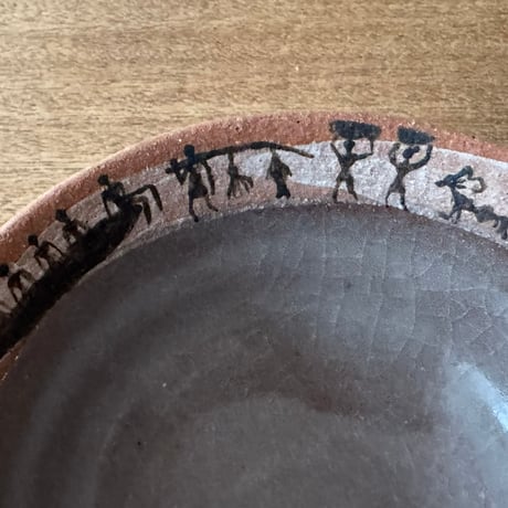 ツグムイロ　リム鉢(B) T12 (直径約14.5cm)