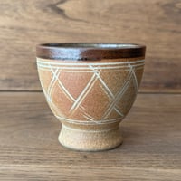 川尻製陶所　アフリカの太鼓のカップ KアD