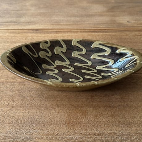 えのきだ窯 榎田智　カレー皿 エ9E (約27.5×16cm)