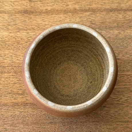 川尻製陶所　塩壷M 上膨れ シM上E