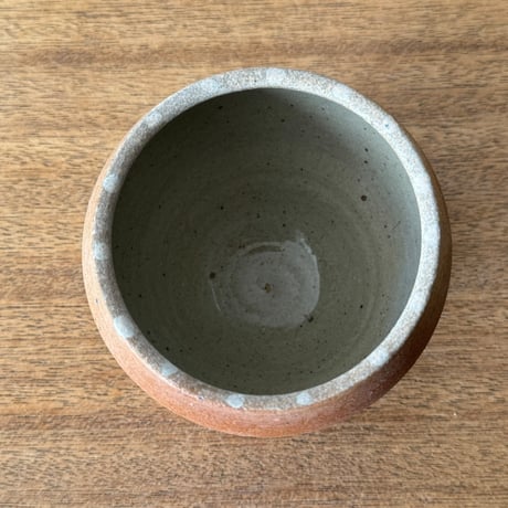川尻製陶所　砂糖壷M 上膨れ サM上F