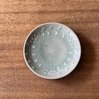 中嶋窯　半磁器イッチン小皿 ナ6B (直径約12cm)