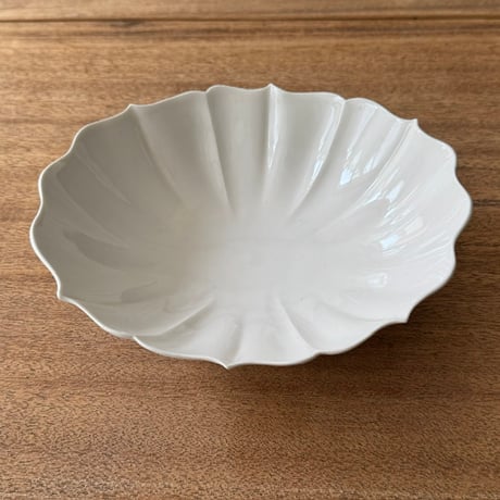 宮田竜司　稜花楕円鉢 丸  ミ27 (約20×18cm)