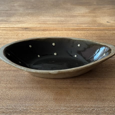 えのきだ窯 榎田智　カレー皿 エ9A (約27.5×16cm)