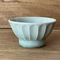 中嶋窯　 半磁器しのぎ飯碗 ナ5Ａ (直径約11cm)
