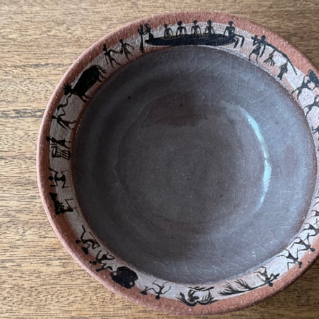 ツグムイロ　リム鉢(B) T12 (直径約14.5cm)