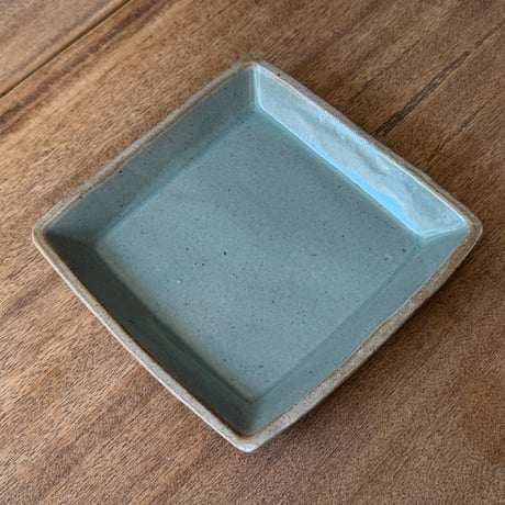 えのきだ窯 榎田智　角皿小 エ6A (約17.5×17.5cm)