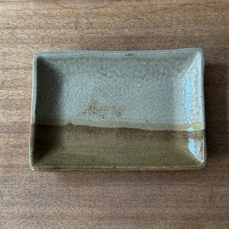 えのきだ窯 榎田智　長方皿 エ5A (約21.5×15cm)