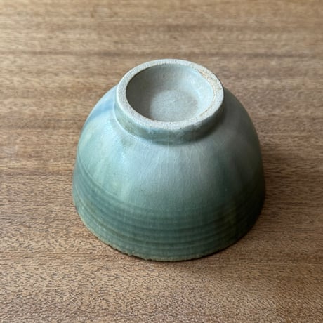 村澤陶苑 村澤享　青銅釉流碗 ム13B (直径約12cm)