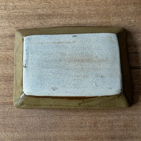 えのきだ窯 榎田智　長方皿 エ5G (約21.5×15cm)