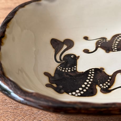 てつ工房 小島鉄平　長角鉢  (約18.5×16cm)