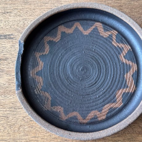 工房コキュ　4.5寸台皿 C10E (直径約14.5cm)