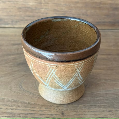 川尻製陶所　アフリカの太鼓のカップ KアB