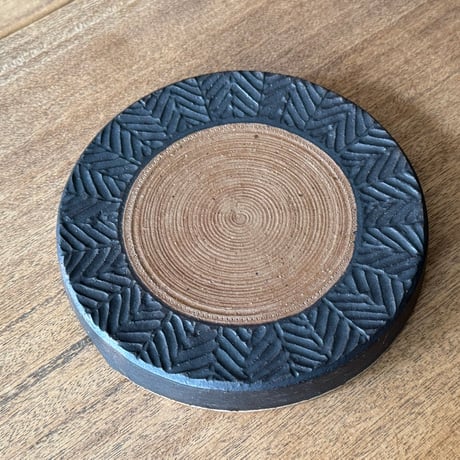 工房コキュ　6寸台皿 C11 (直径約19cm)