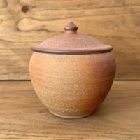 川尻製陶所　塩壷M 上膨れ シM上G
