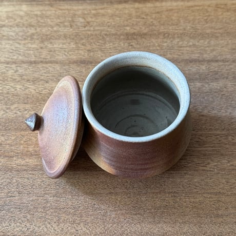 川尻製陶所　砂糖壷M 下膨れ サM下I